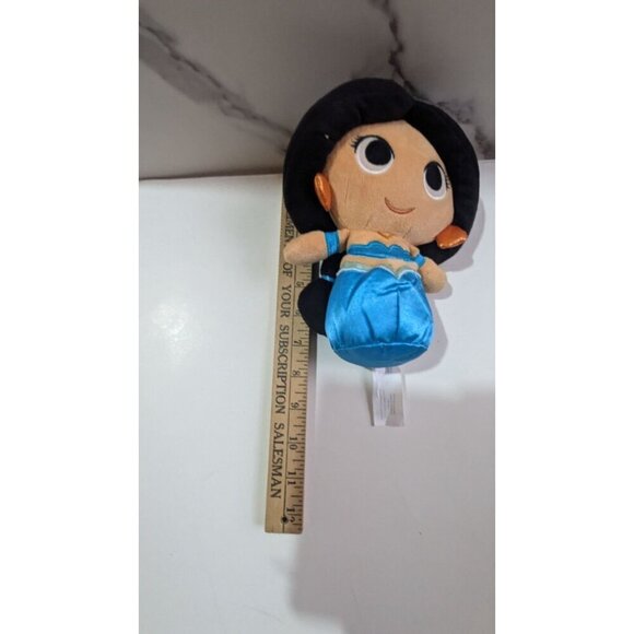 Disney Jasmine Plush Doll Toy 7" Cute & Cuddly Princess With Black Hair & Blue D - Picture 5 of 5